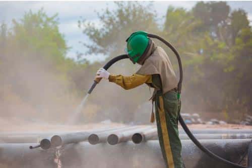 سندبلاست فلز