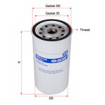 فیلتر روغن شور کد sfo 5120 برای لودر کوماتسو w90 و w150