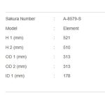 فیلتر هواکش ساکورا A-8579-S