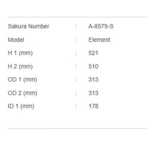 فیلتر هواکش ساکورا A-8579-S