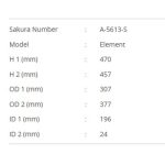فیلتر هواکش ساکورا A-5613-S