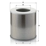 راهنمای ابعاد فیلتر روغن مان فیلتر H25444