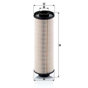 ابعاد فیلترگازوئیل مان PU885x