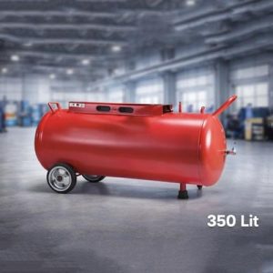 مخزن باد 350 لیتری افقی چرخدار